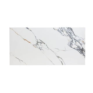 Porcelænsflise til inde/ude, Termal Superior Full Lappato, 60 × 120 cm, blank, rektificeret, marmorlook