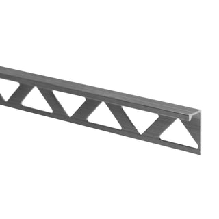 Fliseprofil i aluminium til afslutning af gulv- og vægfliser, SÆT S50, lige, 8 x 2500 mm
