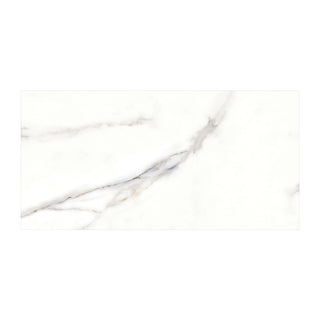 Porcelænsflise til inde/ude, 6060-0338 Splendor Cesarom, 30 × 60 cm, hvid, mat, marmorlook