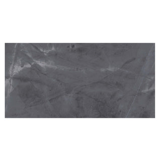 Porcelænsflise til inde/ude, Space Anthracite, 60 × 120 cm, blank, rektificeret, stenimitation