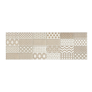 Keramisk dekor til bad/køkken, Cersanit Efez Wood Inserto, 25 × 75 cm, halvblank