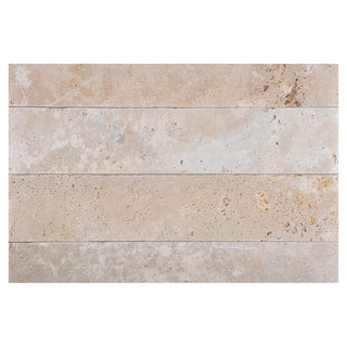 Travertin til inde/ude, Classic Mesta, antikbehandlet, 8 × 40,6 × 1,2 cm
