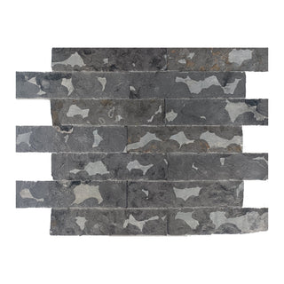 Kalksten til inde/ude, Petra Grigio, spaltet, 7 × 30 × 1,5 cm
