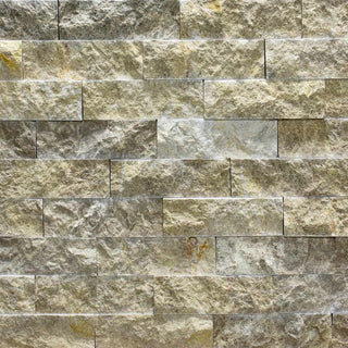 Vægflise i natursten, Modulo Natimur Andaluz Travertin, Indendørs/udendørs, Gullig beige