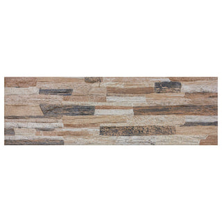 Porcelænsflise til inde/ude, facade, Ohio Beige, 17 × 52 cm, mat, stenlook