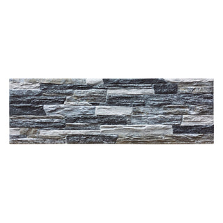 Porcelænsflise til inde/ude, facade, Ohio Beige, 17 × 52 cm, mat, stenlook