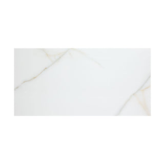 Porcelænsflise til inde/ude, Ocean White Onyx, 60 × 120 cm, blank, rektificeret, marmorlook