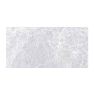 Porcelænsflise til inde/ude, Prestij White, 60 × 120 cm, blank, rektificeret, marmorlook