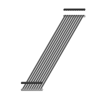 Dekorativt lamelpanel, varmebehandlet fyr, Inco Industry, 2700 × 654 × 88 mm