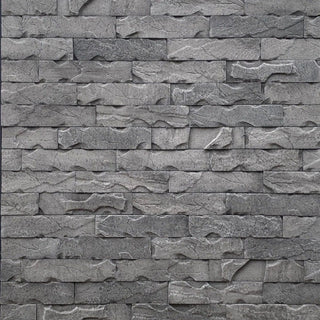 Dekorativ stenflise til vægbeklædning, Stone Deco Style Dubai 05, Indendørs/udendørs, Mørkegrå