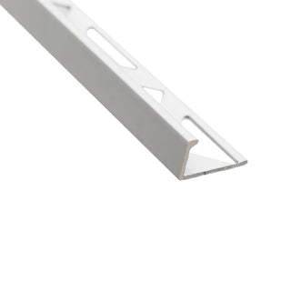 Fliseprofil i aluminium til afslutning af gulv- og vægfliser, SÆT S51, lige, 10 x 2500 mm