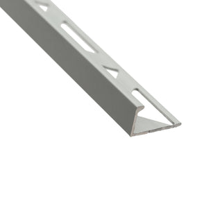 Fliseprofil i aluminium til afslutning af gulv- og vægfliser, SÆT S51, lige, 10 x 2500 mm