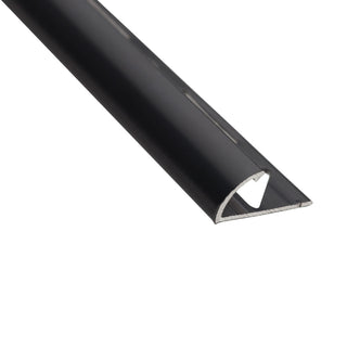 Hjørneprofil i aluminium til udvendigt hjørne til gulv- og vægfliser, S53, rund, 10 x 2500 mm