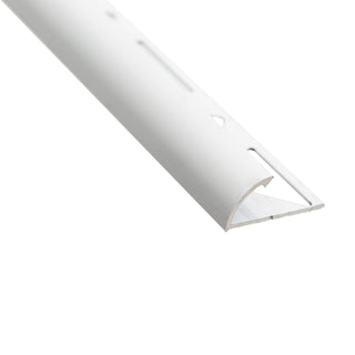 Hjørneprofil i aluminium til udvendigt hjørne til gulv- og vægfliser, S53, rund, 10 x 2500 mm