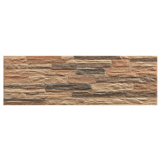 Porcelænsflise til inde/ude, facade, Laminas Glan, 17 × 52 cm, mat, stenlook