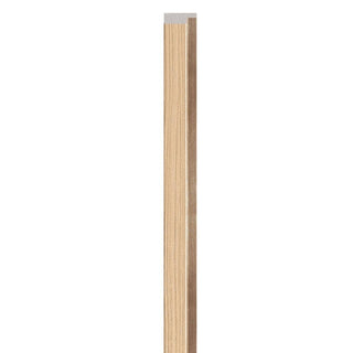 Venstreprofil til lamelpaneler, ekstruderet polystyren, Vox Linerio M-Line, 2650 × 42 × 12 mm