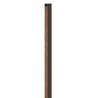 Venstre afslutningsprofil til lamelpaneler, ekstruderet polystyren, Vox Linerio S-Line, 2650 × 28 × 12 mm