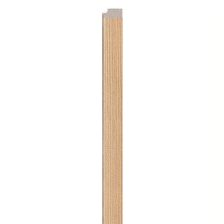 Højreprofil til lamelpaneler, ekstruderet polystyren, Vox Linerio M-Line, 2650 × 26 × 12 mm
