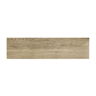 Porcelænsflise til inde/ude, Ceramica Fiore Olive Brown, 15,5 × 60,5 cm, mat, parketlook