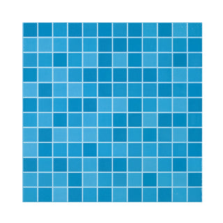 Porcelænsflise til inde/ude, Piscis, 33,3 × 33,3 cm, blank, mosaiklook