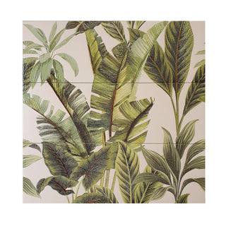 Keramisk dekor til bad/køkken, Amazonia Jazz Blanco, 25 × 75 cm, blank