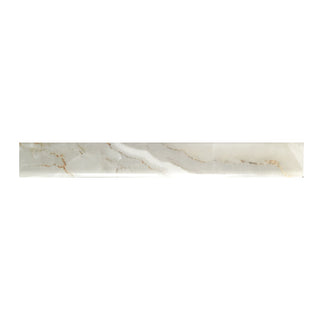 Sokkelflise i porcelæn, Butterfly, marmorimitation, blank, 7,5 × 60 cm