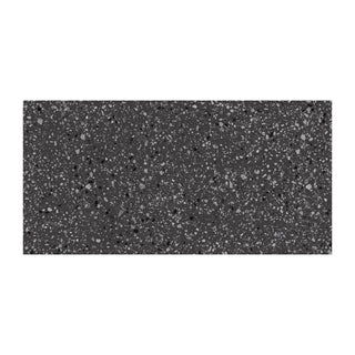 Porcelænsflise til inde/ude, Rako Porfido Black, 60 × 120 cm, mat, kalibreret, stenimitation