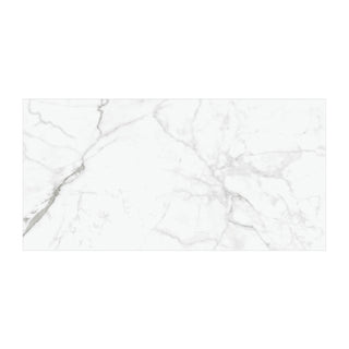 Porcelænsflise til inde/ude, Cesarom Lux Arctic 6493-0026, 60 × 120 cm, blank, kalibreret, marmorimitation