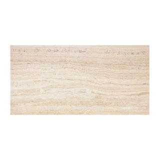 Porcelænsflise til inde/ude, Rako Alba Beige, 60 × 120 cm, halvblank, kalibreret, travertinimitation