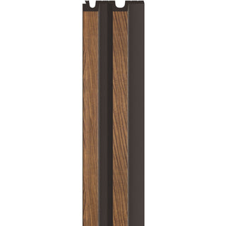 Dekorativt lamelpanel, ekstruderet polystyren, Linerio L-Line, 2650 × 122 × 21 mm
