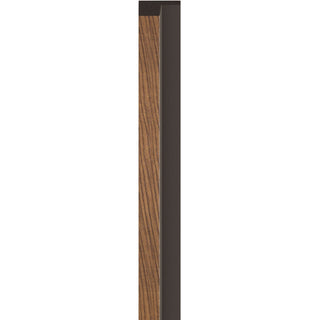 Venstre afslutningsprofil til lamelpaneler, ekstruderet polystyren, Vox Linerio L-Line, 2650 × 61 × 21 mm