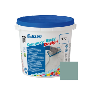 Epoxy-fugemasse, Mapei Kerapoxy Easy Design, indendørs / udendørs, 177 sage / blå, 3 kg