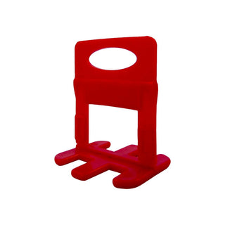 Clips til fladt justeringssystem til keramiske fliser, fuge 2 mm, flisetykkelse 6-12 mm, sæt med 50 stk.
