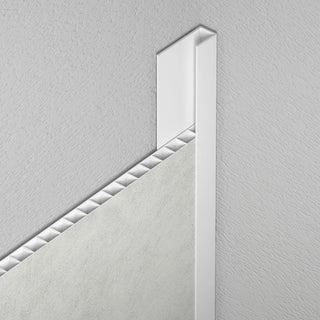 Afslutningsprofil Vilo B2 PVC hvid 2,7 m