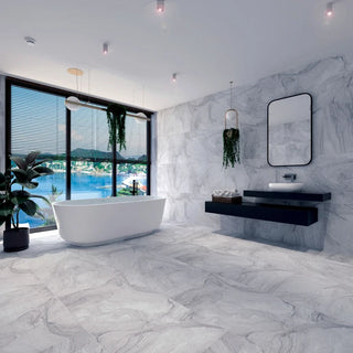 Porcelænsflise til inde/ude, Arena Grey, 60 × 120 cm, mat, stenlook, 1,44 m2/pakke