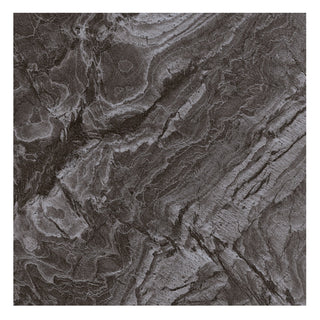 Porcelænsflise til inde/ude, Toronto Black, 60 × 60 cm, halvblank, retificeret, stenlook