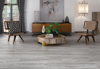 Halcon Baltimore Gris – Porcelænsflise 24 × 88 cm, gråt trælook og mat