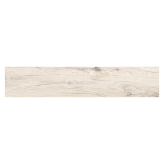 Porcelænsflise til inde/ude, Halcon Ceramicas Lombok Pearl, 23,3 × 120 cm, grå, mat, trælook