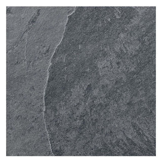 Porcelænsflise til inde/ude, Ayres Rock Nero, 60 × 60 cm, grå, mat, rektificeret, cementlook