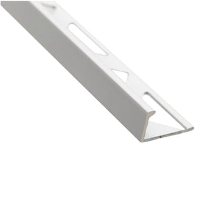 Fliseprofil i aluminium til afslutning af gulv- og vægfliser, SÆT S52, lige, 12 x 2500 mm