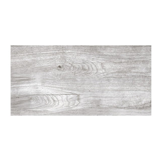 Porcelænsflise til inde/ude, Foresta Grigio, 30 × 60 cm, mat, trælook
