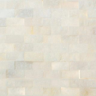 Natursten vægflise, Modulo Usak White, Indendørs/Udendørs, Hvid