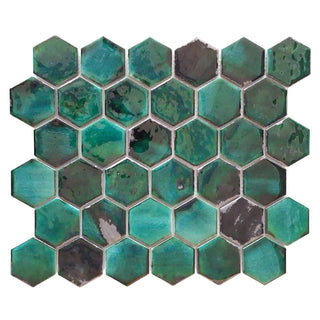 Mosaik Mykonos Emerald, 31,2 × 27 cm, blank
