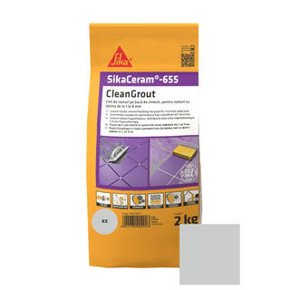 Fugemasse til fliser og klinker Sikaceram-655 Cleangrout, ice, indendørs / udendørs, 2 kg