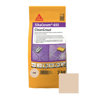 Fugemasse til fliser og klinker SikaCeram-655 CleanGrout, pine, indendørs / udendørs, 2 kg