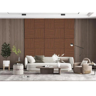 Dekorativt akustikpanel, MDF, Unic Spot, 600 × 600 × 21 mm, 4 stk./sæt