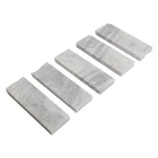 Vægbeklædning, Dekorativ stenflise i natursten, Split Face Mugla White, Indendørs/udendørs