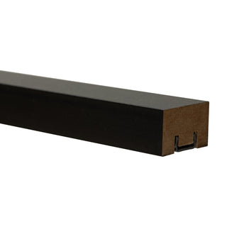 Dekorativt lamelpanel med montageprofil, MDF, Set RMDF3328-170, 2800 × 33 × 19 mm