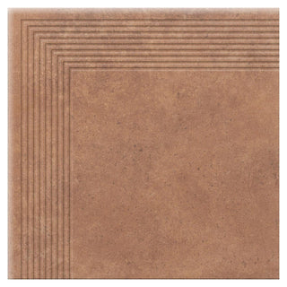 Trappeflise, Cottage Curry 2570, 30 × 30 cm, mat, brun, til hjørne