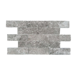 Marmor Dark Grey Split Face, spaltet, 1,5 × 5 × 10 cm